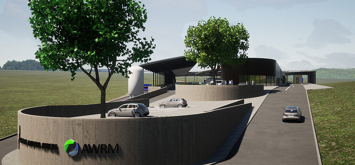 Neubau Entsorgungszentrum Winnenden Visualisierung